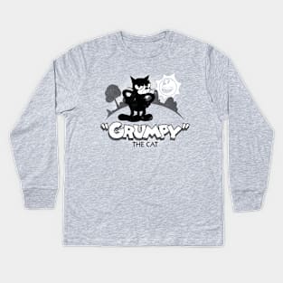 Cranky Cat Kids Long Sleeve T-Shirt